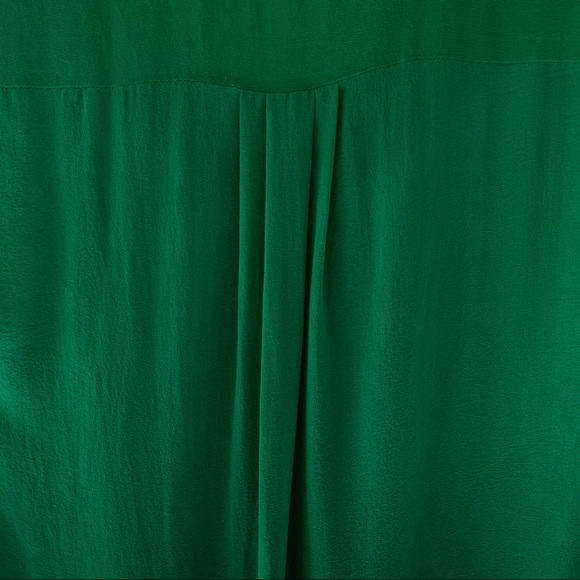 Green Sheer Tunic Button Up Sleeveless Dress S/M - Picture 15 of 16